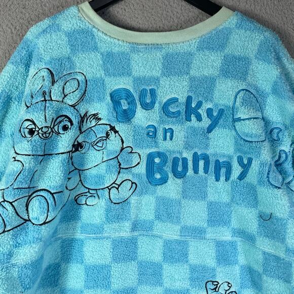 Disney Pixar Spirit Jersey‎ XXL Blue Fleece Ducky Bunny Buttercup Bing Bong - Picture 4 of 16